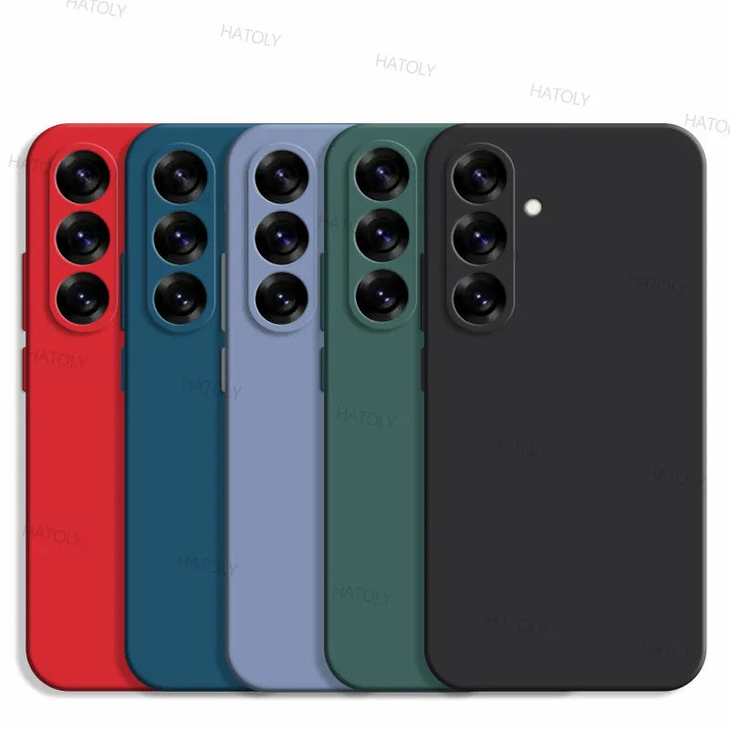 For Samsung Galaxy S25 Case Samsung Galaxy S25 Plus S25 Ultra Cover Funda Tpu Shockproof Liquid Silicone Phone Cover Galaxy S25