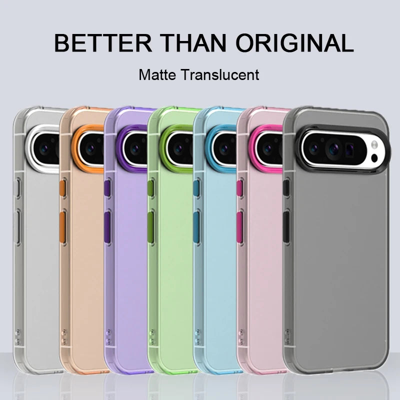 For Google Pixel 9 Pro Case Matte Translucent Tpu Silicone Protector Phone Case Google Pixel 9 Pro Cover Pixel 9 Pro Xl Case