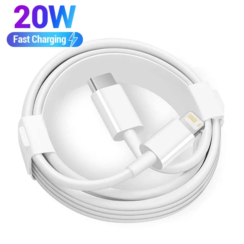 Pd 20W Fast Charger Cable For Iphone 15 14 13 12 11 Pro Max X Xs Xr 8 7 6 6S Cell Phone Charger Charging Cable Accessories