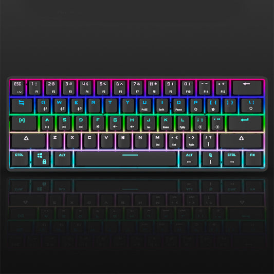 Wireless Bluetooth Keyboard Colorful Pbt Keycaps Mechanical Keyboard