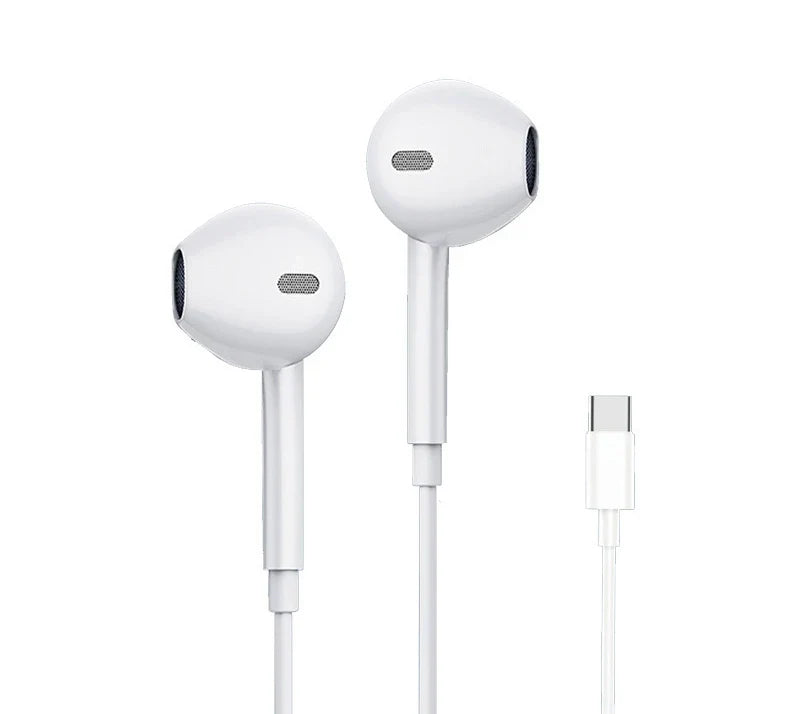 Original Wired Earphones For Iphone 16/15/14/13/12/11 Pro Max 7/8Plus Xr/Xs/X Ipad In-Ear Earbuds Lightning Usb-C 3.5Mm Earphone