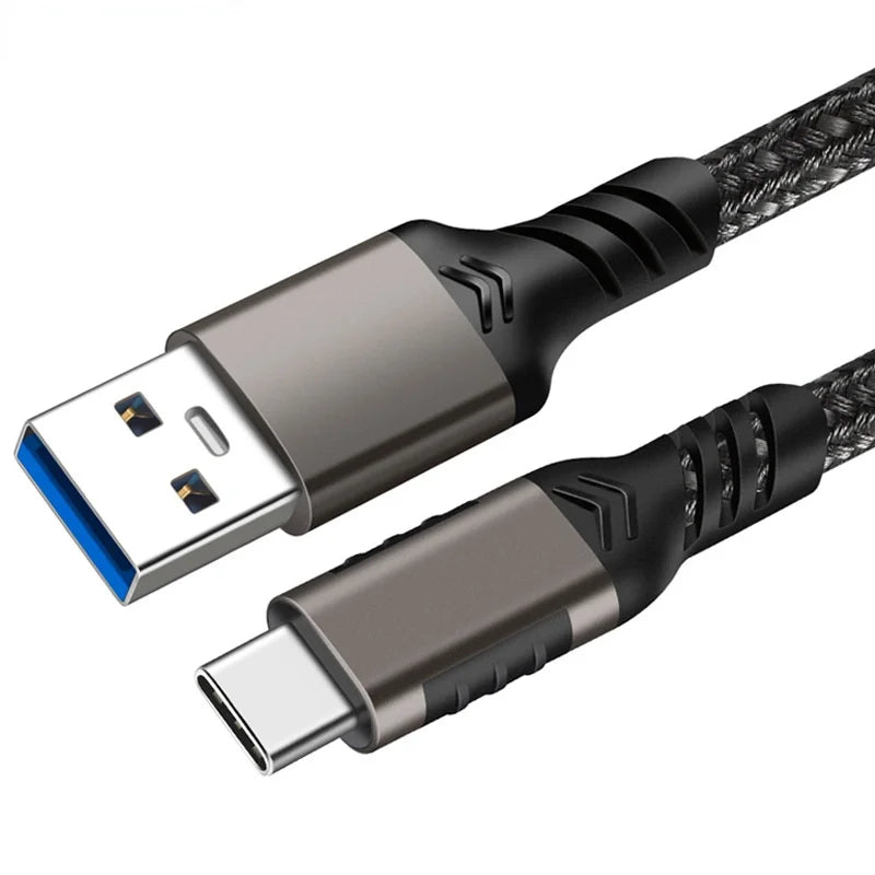 Usb A To Usb C 3.1/3.2 Gen 2 Cable 10Gbps Data Transfer, Short Usb C Ssd Cable With 60W Qc 3.0 Fast Charging, Spare Cable
