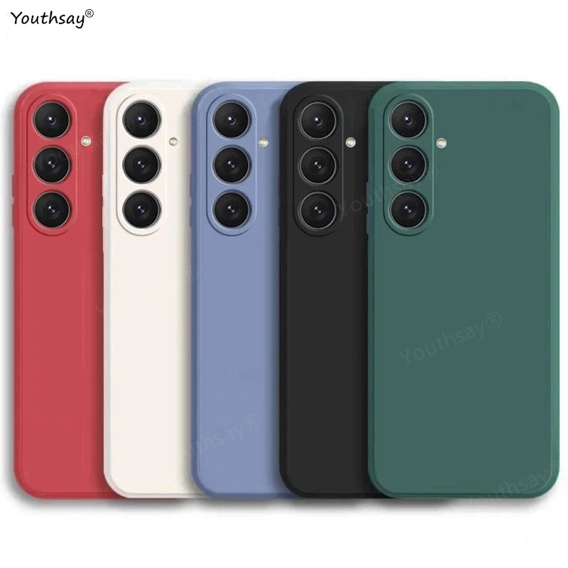 For Samsung Galaxy A36 Case Cover Samsung Galaxy A36 A06 A16 A15 A35 Funda Coque Soft Original Liquid Silicone Case Samsung A36