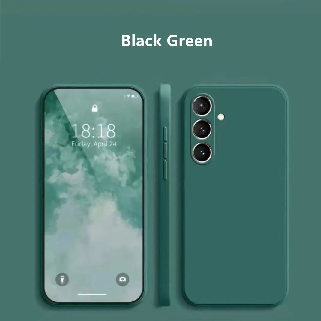 For Samsung Galaxy S25 Case Cover Samsung S25 Plus S24 Ultra Fundas Coque Soft Original Liquid Silicone Case Samsung Galaxy S25