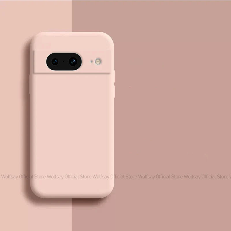 For Google Pixel 8 Case Google Pixel 6A 7A 6 7 8 Pro Cover Tpu Cases Shockproof Liquid Silicone Phone Back Cover Google Pixel 8