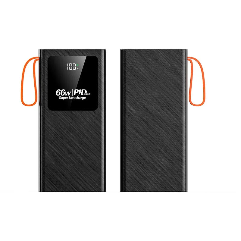 Power Bank 30000Mah With 66W Fast Charging Led Display External Battery Charger Powerbank For Iphone 15 Xiaomi Huawei Poverbank