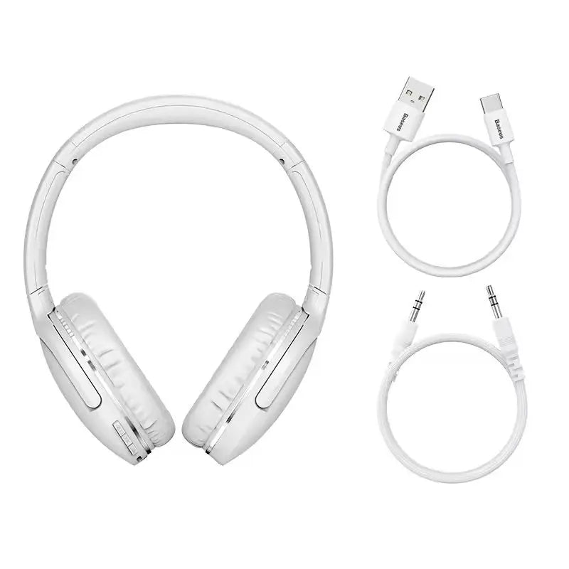 Baseus D02 Pro Wireless Bluetooth Headphones Hifi Stereo Earphones Foldable Sport Headset With Audio Cable Foriphone Tablet