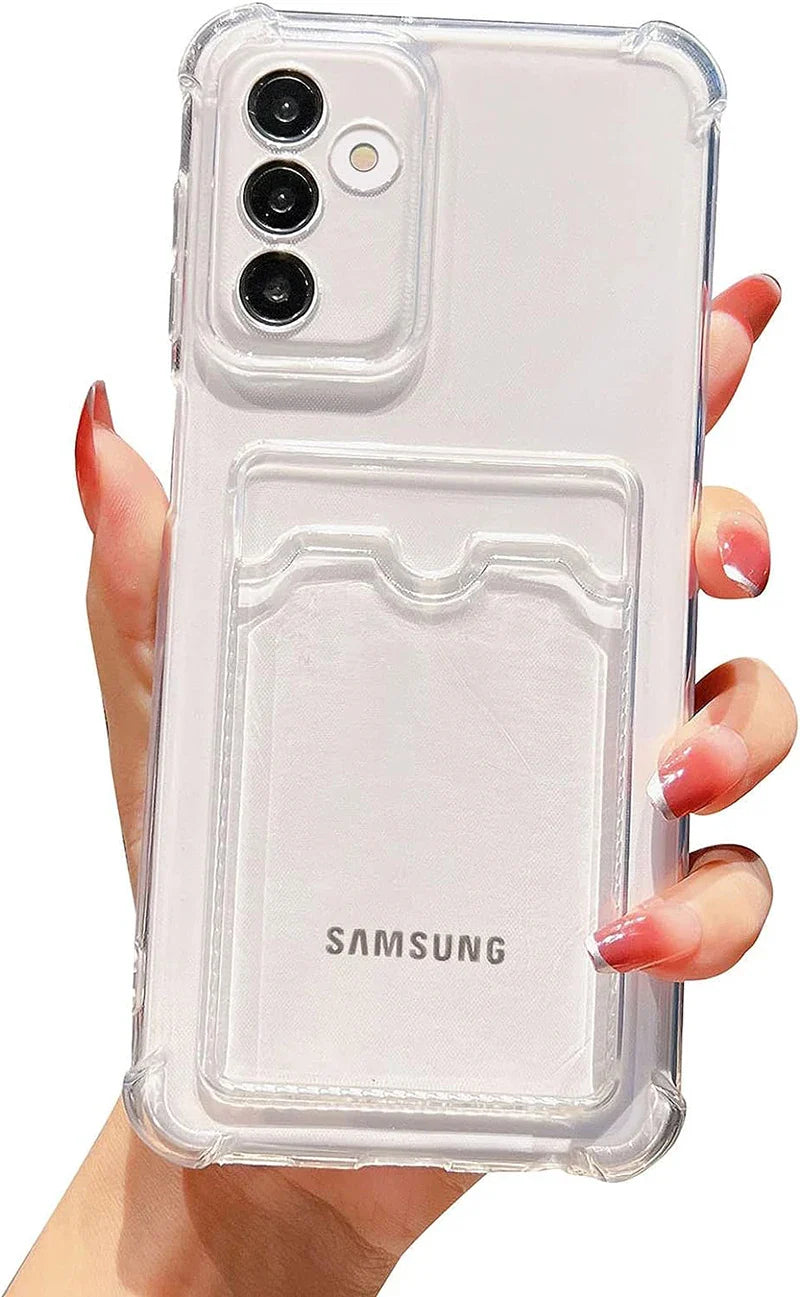 For Samsung Galaxy A16 Case Samsung Galaxy A16 A26 A36 A56 5G Cover Card Holder Wallet Clear Silicone Case Samsung A16 4G 5G