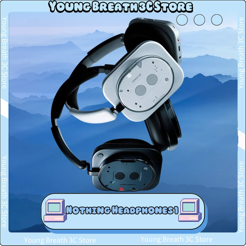 Nothing Headphones 1 Wireless Bluetooth Headphone Wired Gaming Active Noise Reduction Hifi Sound Stereo Earphones Pc Gamer