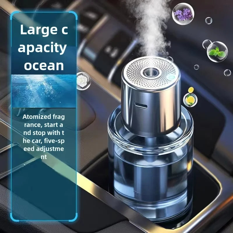 Car Aromatherapy Machine Ornament Spray Smart Fragrance Instrument Automatic Humidifier Perfume Balm Air Long-Lasting