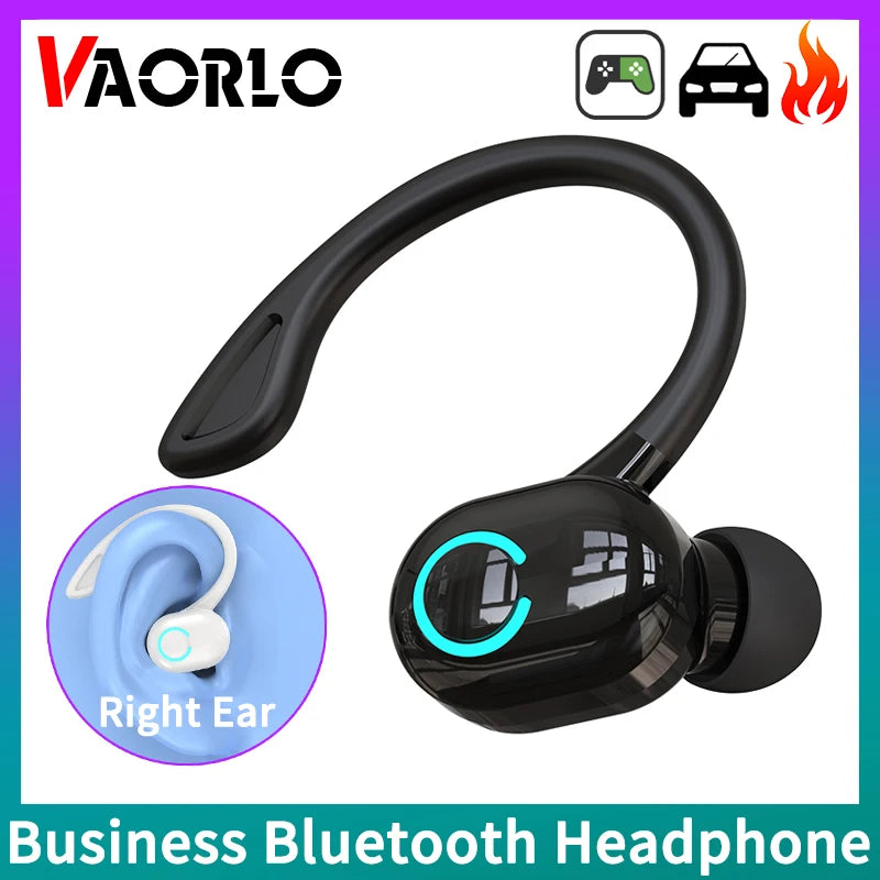 Wireless Bluetooth Earphones Hifi Bass With Hd Mic Ear-Hook Earbuds Noise Cancelling Life Waterproof Game Sports Music Headsets