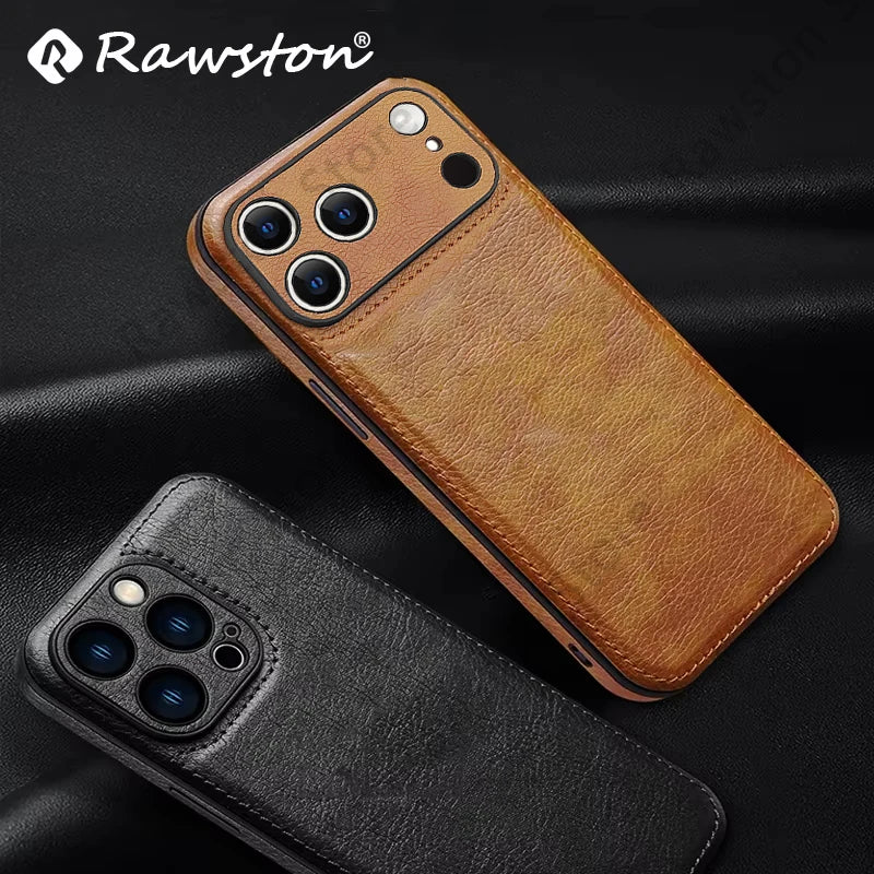Soft Leather Case for iPhone 17 14 13 12 11 16 Pro Max XR 15