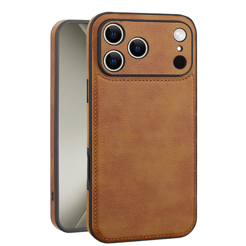 Soft Leather Case for iPhone 17 14 13 12 11 16 Pro Max XR 15