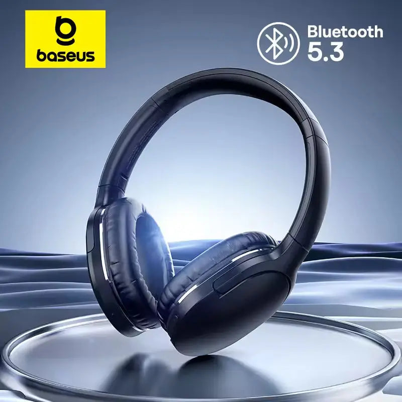Baseus D02 Pro Wireless Bluetooth Headphones Hifi Stereo Earphones Foldable Sport Headset With Audio Cable Foriphone Tablet