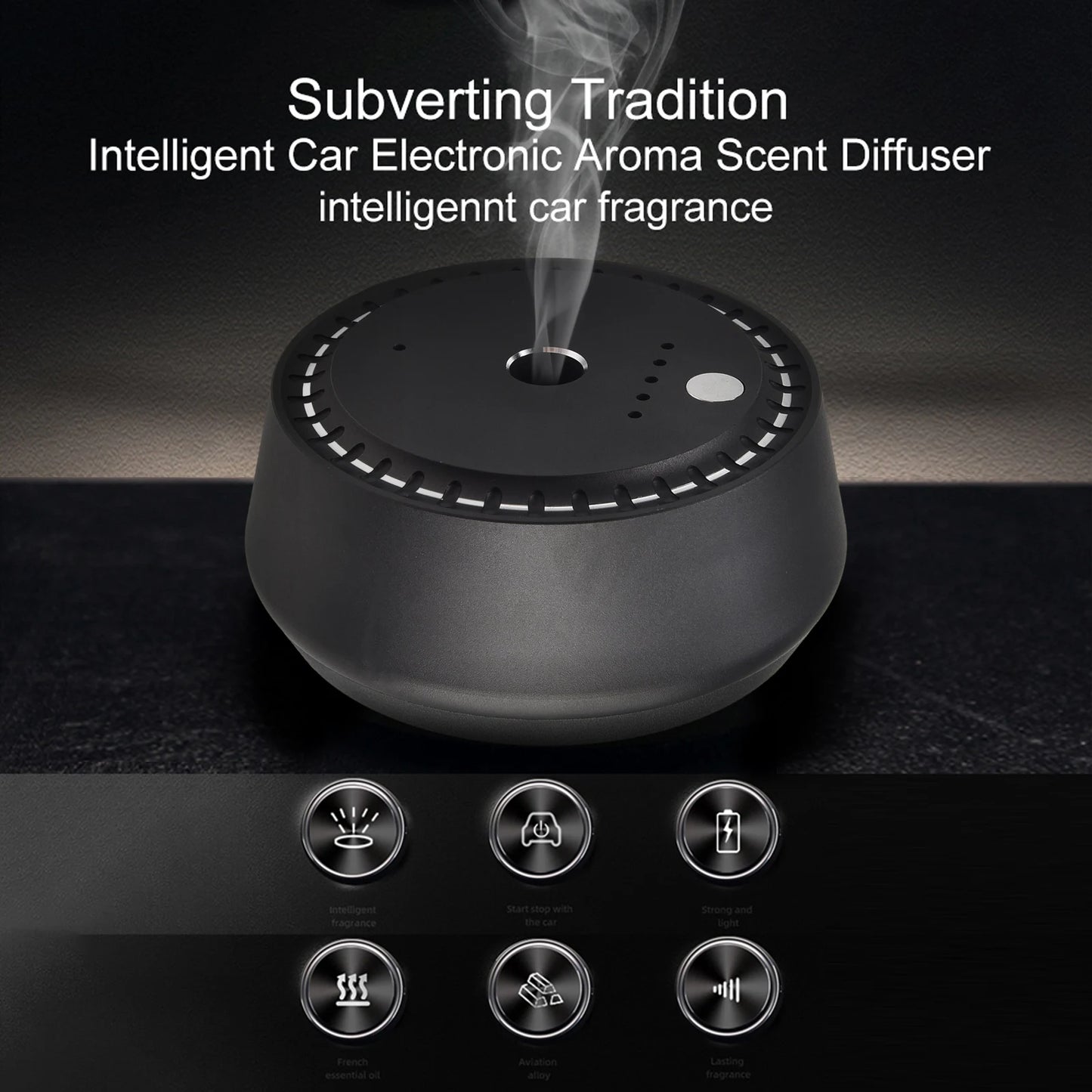 Intelligent Car Scents Aromas Machine Fragrance Diffusers Freshener Elegantly Designed Mini Perfume Machine Multiple Gears
