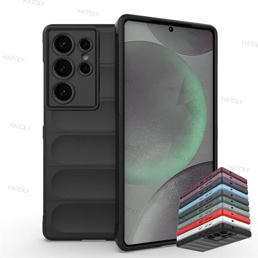 For Samsung Galaxy S25 Ultra Case Samsung Galaxy S25 S24 Plus Ultra 5G Cover Shockproof Silicon Tpu Phone Cover Galaxy S25 Ultra