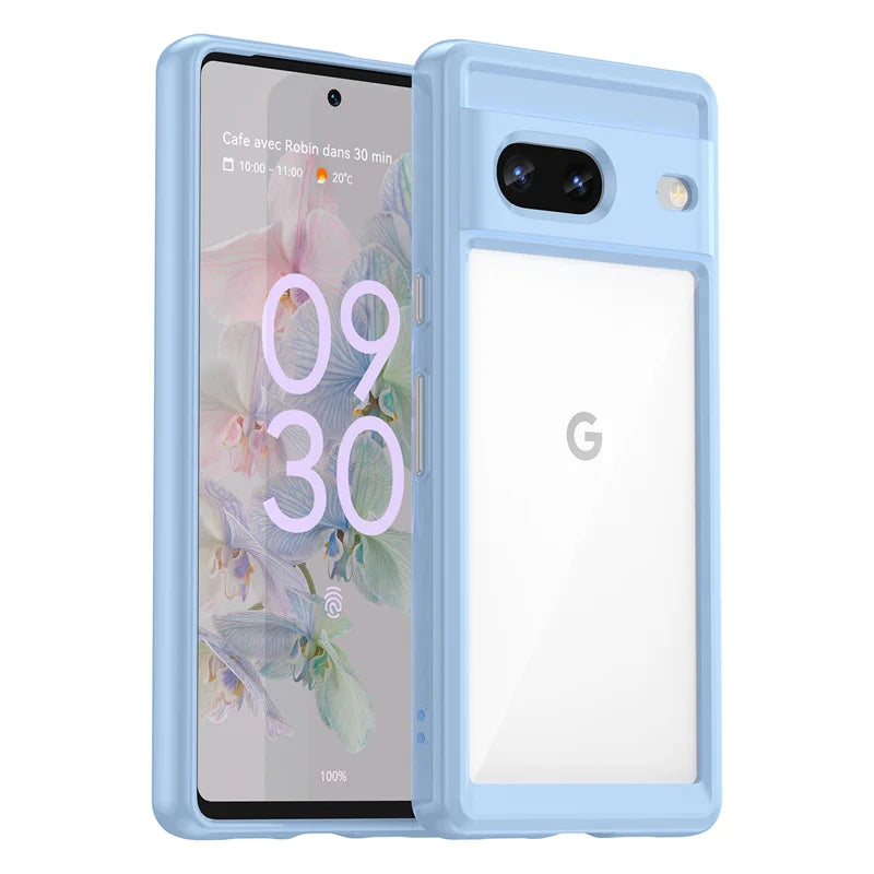 For Cover Google Pixel 7 Case Google Pixel 7 Capas Shockproof Bumper Multicolour Clear Transparent For Fundas Google Pixel 7 Pro