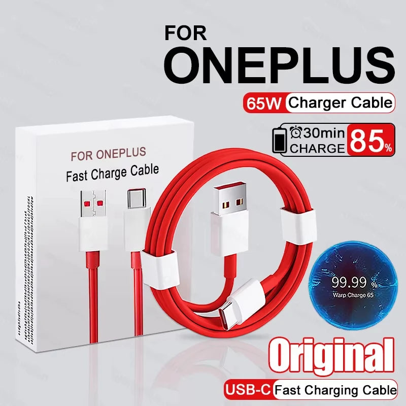 6A Type C Cable For Oneplus Charger Usb Cable High-Speed Transmission Data Cable 1M 1.5M 2M Fast Charging Usb C Cable