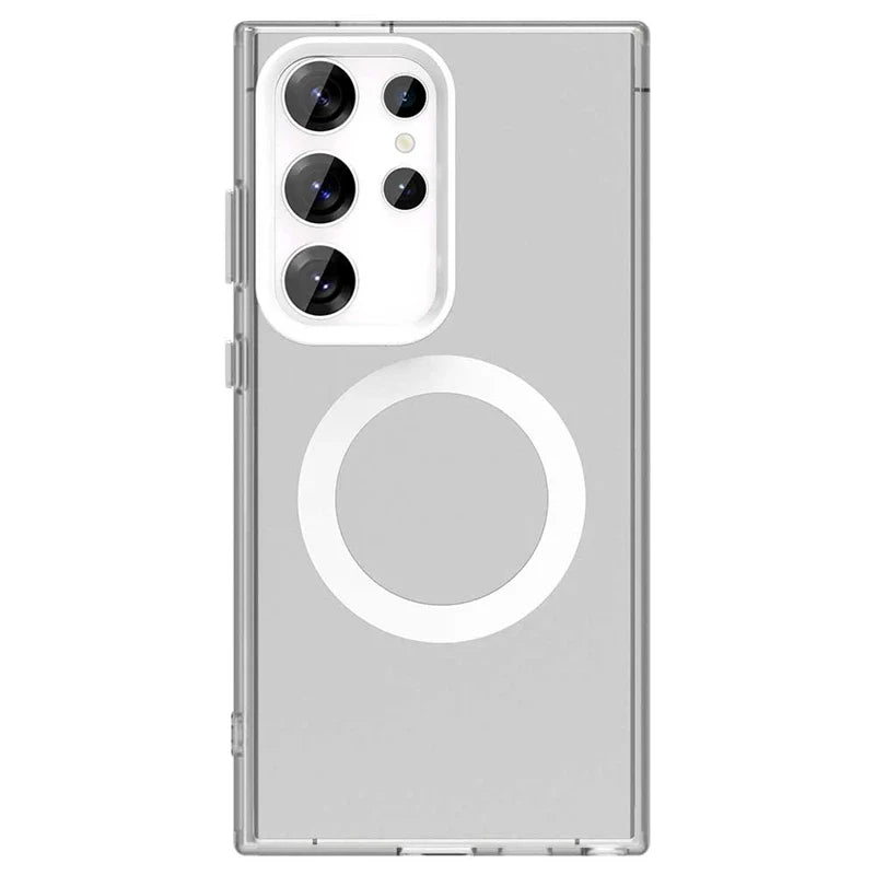 Wireless Charging Case Samsung Galaxy S25 Ultra Case Magnetic Luxury Frosted Silicone S25 Ultra Protector Cover S25 Ultra Case