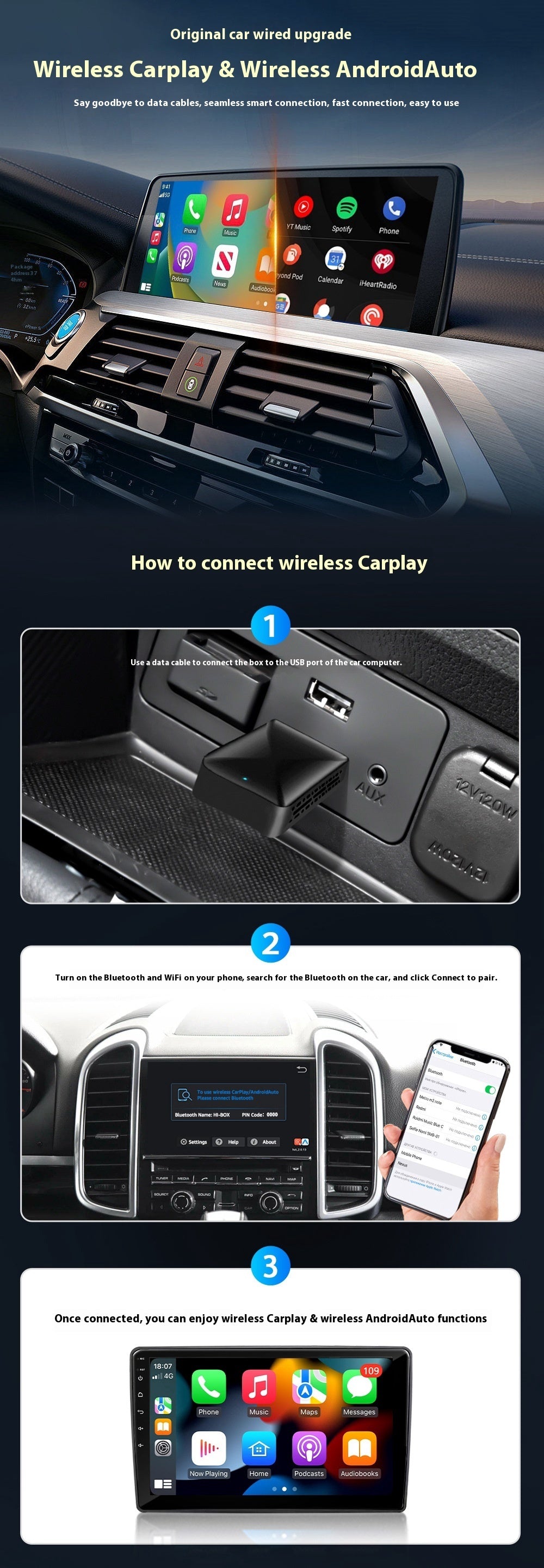 Carplay Box Wireless